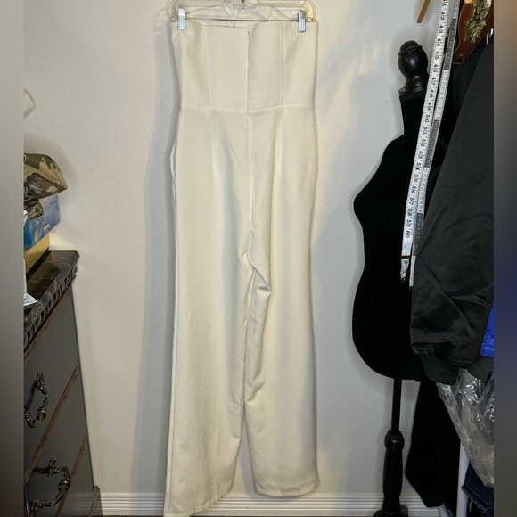 NWT Women’s Mora Fashion Formal White Jumpsuit size Large - Picture 6 of 14